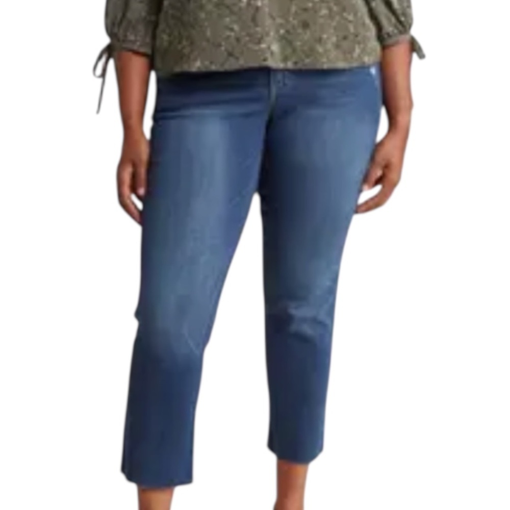 Democracy “AB”Solution Fray Hem Crop Jeans